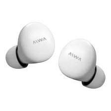 Auriculares In-ear Inalámbricos Bluetooth Aiwa 406b Color Blanco