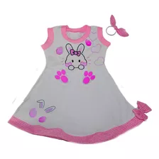 Vestido Infantil Coelha