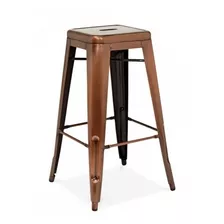 Piso Bar Silla Tolix Metalica Cobre - 66 Cm