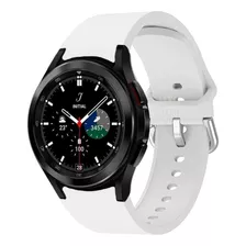 Pulseira Fecho Curvo Para Galaxy Watch 4 Classic 46mm R895 Cor Branco