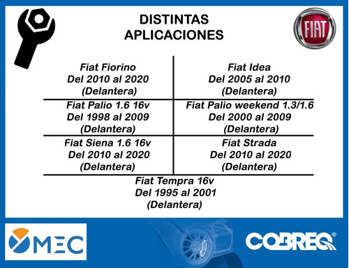 Pastillas De Freno Delantera Fiat Tempra 16v De 1995 Al 2001 Foto 5