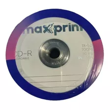 50 Cd-r Maxprint Logo 700 Mb 80 Minutos 52x Original 