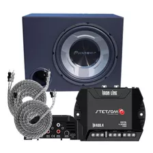 Caixa Subwoofer Pioneer 3060br 350 W Rms + Stetsom Ir 400x4 