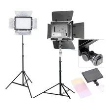 Kit Estudio Tripe Universal Iluminador Led 300 Filmagem W300