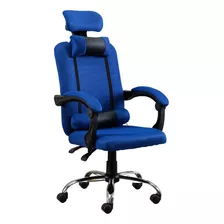 Silla De Escritorio Starway Wl 01 Ergonómica Azul Con Tapizado De Mesh