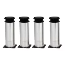 Set De 4 Patas Acero Inoxidable Con Patín Regulador Cocina