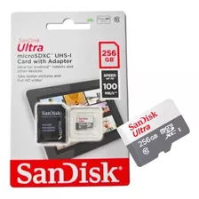 Cartão Memória Sandisk Ultra 256gb 100mb/s Original Classe10