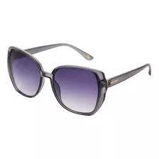 Nine West Gafas De Sol Para Mujer Ana Geo, Gris Cristal, 50 