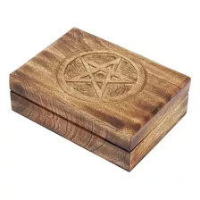 Caja De Almacenamiento De Tarjetas Del Tarot De Madera ...