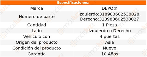 1_ Faro Izq O Der Para Mitsubishi Mirage 2019/2020 Depo Foto 4