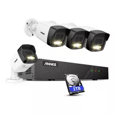 Annke Ah500 3k 8 Canales 4 Camara Poe Sistema De Seguridad C