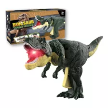 Brinquedo Boneco Dinossauro Com Som E Luz Articulado