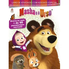 Livro Masha E O Urso: Livro De Atividades Com Adesivos Es...