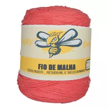 Fio De Malha Residual 1kg Artesanato Croche Trico Algodão 2 Cor Rosa