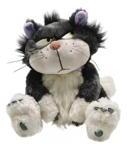 Brinquedo Pelúcia Desenhoanimado Lúcifer Cat Cinderela 30 Cm Cor Bad Cat  Doll