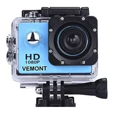 Camara Deportiva 4k Vemont Resistente Al Agua 1920x1080