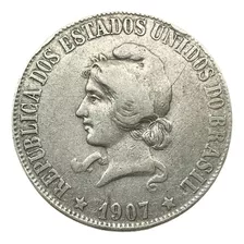 Moeda Do Brasil - 2000 Réis Da República De 1907