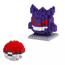 Bloco De Montar Pokemon Gengar 160 Pcs Brinquedo Educativo