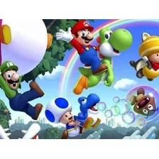 Painel Decorativo De Festa Super Mario Bross #02 120x80