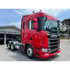 Scania R 540 Tração 6x4 Ano 2022/2022 Vermelho Susp. Mola