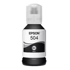 Botella Tinta Original Epson T504 Para Impresora Color Negro