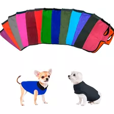 Ropa Buzo Abrigo Polar Poncho Para Mascota Liso Talle 3