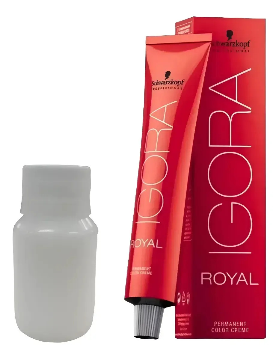 Tinta Igora Royal Tono A Elección + Oxidante 60ml Generico 9.11 Rubio Muy Claro Ceniza Intenso