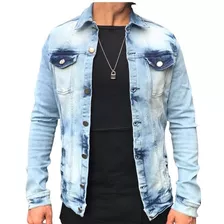 Jaqueta Jeans Masculina Slimfit Destroyer Blusa Street Styl