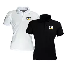 Kit 2 Camisa Gola Polo Caterpillar Malha Piquet Camiseta