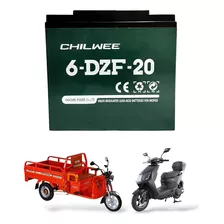  Baterias 12v 20ah Para Moto / Triciclo Eléctrico (6-dfz-20)