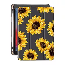 Funda Para iPad 9th Gen 10.2 Pulgada 2021 Sunflower Silic-02