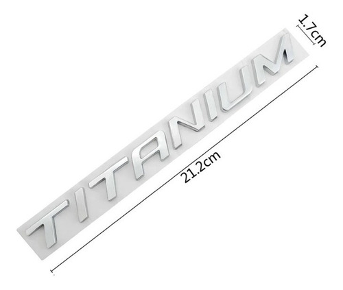 Emblema Titanium Compatible Con Carros Ford Letras Metlicas Foto 2