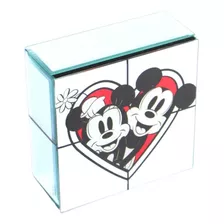 Porta Joias Espelho Mickey Minnie Love Story Disney Oficial