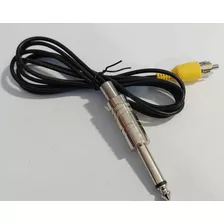 Cable Audio Adaptador 1 Plug 6,5mm Mono A 1 Rca Macho 1 Mt
