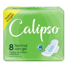 10 Calipso Toalla Femenina C/alas Pocket X 8