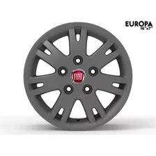 Roda Europa Para Van Fiat Ducato Aro 16 Tala 7 - Pcd 5x130 Cor Grafite Fosco