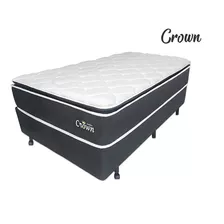 Colchão Pillow Top Solteiro Sono Conforto Mola Pocket Crown