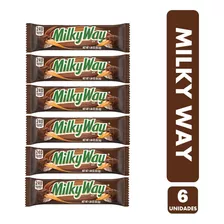 Milky Way-leche Y Caramelo - Barra De Chocolate(pack Con 6u)