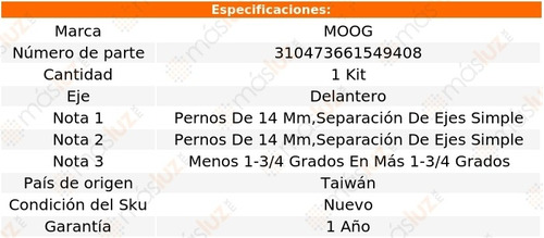 Kit Ajuste Camber Del Qx4 97-03 Moog Foto 4