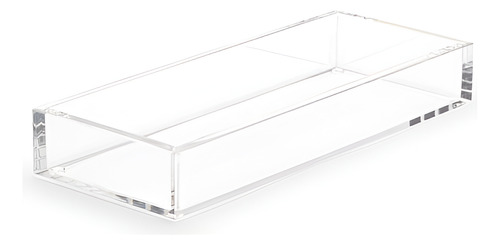 Bandeja Organizar Lavabo De Acrílico Multiuso Clean Cinza