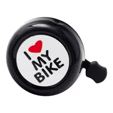 Buzina De Bicicleta Campainha Trim Trim Sino I Love My Bike Cor Preto