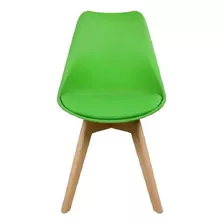 Cadeira Prizi Wood E75-verde. Cor Verde