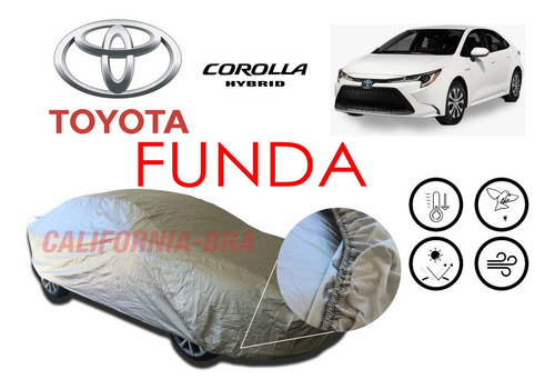 Funda Cubierta Lona Cubre Toyota Corolla Le Hybrid 2023 Foto 2