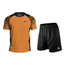 Kit Beta Remera Y Short Deportivo Futbol Running Basquet Gdo