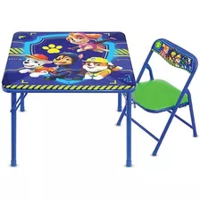 Juego De Mesa Y Silla De Paw Patrol Junior, Mesa Plegable, .