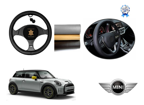 Tapetes 3d Logo Mini + Cubre Volante Electrico 2021 A 2023 Foto 3