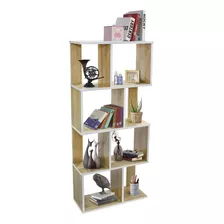 Librero Organizador Estante Moderno Multiusos Home-office Color Marrón Claro