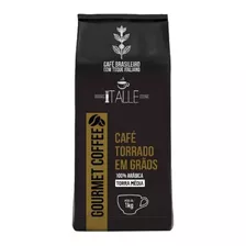 Cafe Graos Torrado Torra Media Arábica Em Grãos 1kg Gourmet