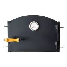 Puerta Tapa Horno Barro Fogonera Leñera Curva 60 Cm X 35 Cm