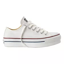 Zapatilla Converse All Star Platform Ox Mujer Blanca